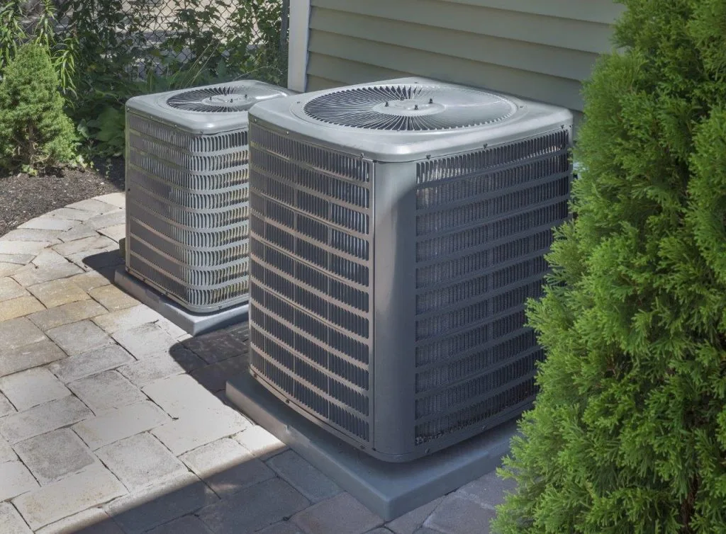 Residential AC units in the Backyard