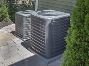 Residential AC units in the Backyard