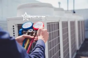 Commercial HVAC care by Comfort Star AC technician 