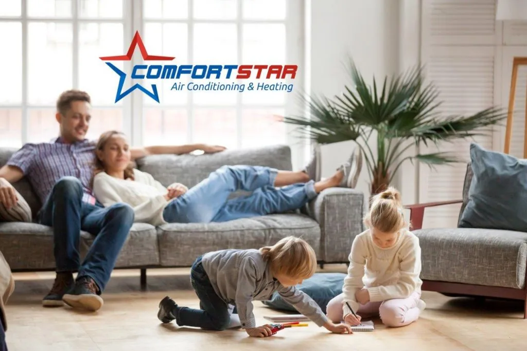 Family enjoying the dehumidifier during summer time
